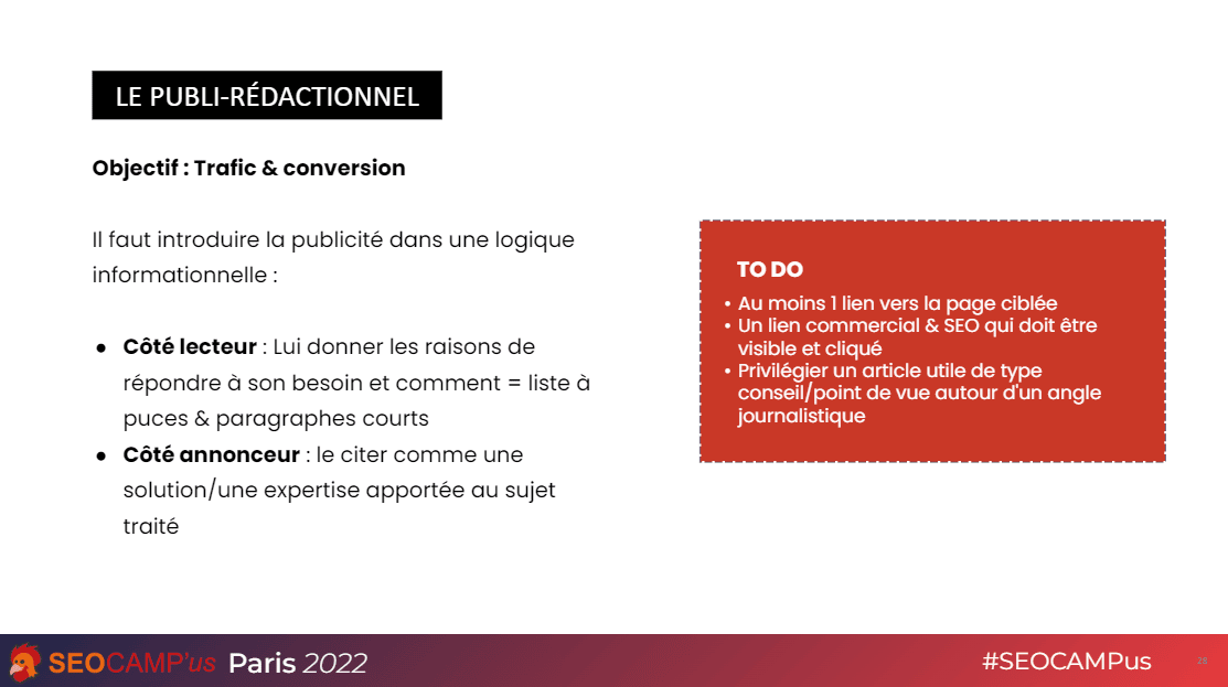 structure du publirédactionnel